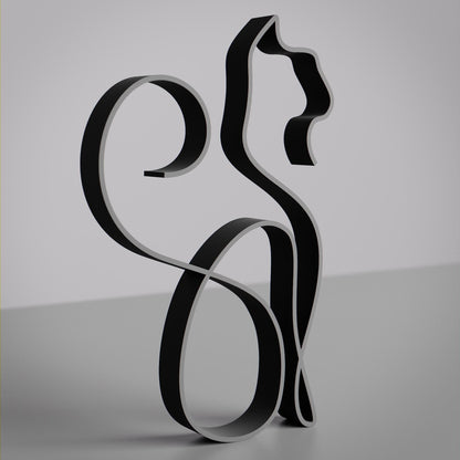 Anatolian Gift BoxSiamese Cat 04 - Line Art Figure