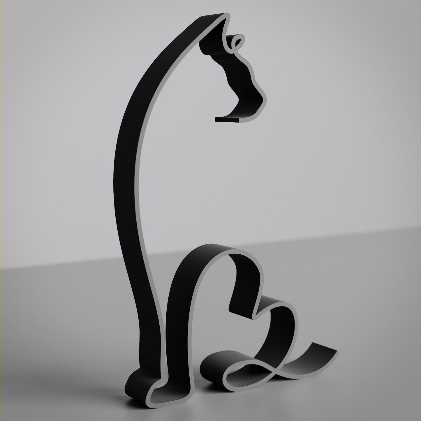 Anatolian Gift BoxSiberian Cat 15 - Line Art Figure