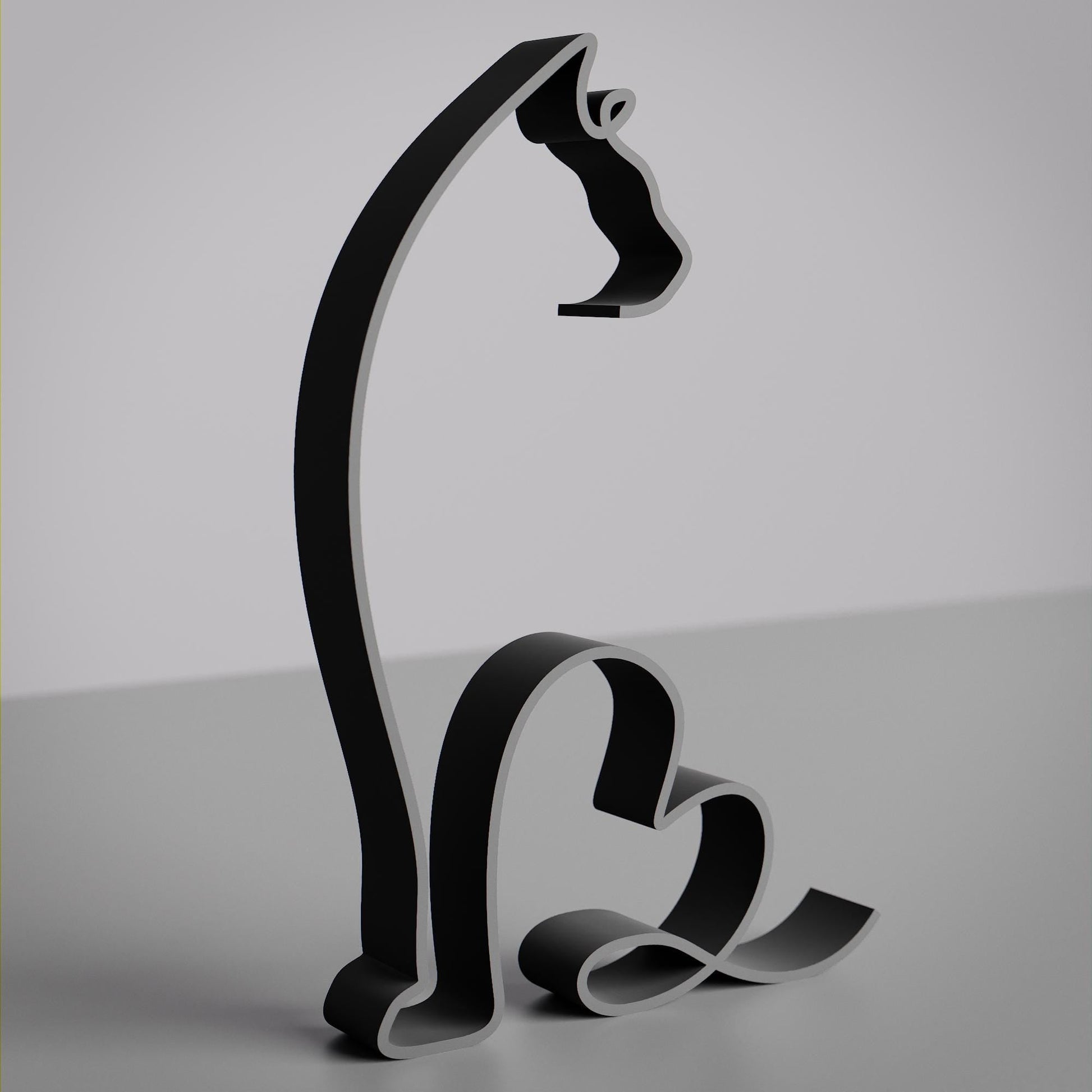 Anatolian Gift BoxSiberian Cat 15 - Line Art Figure