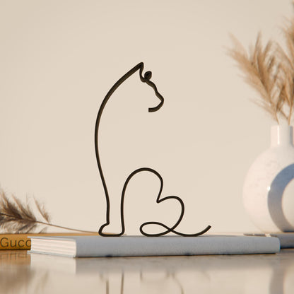 Anatolian Gift BoxSiberian Cat 15 - Line Art Figure