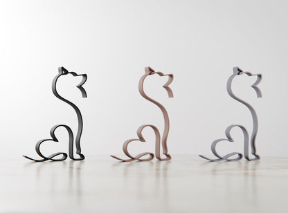 Anatolian Gift BoxSiberian Husky Dog 30 - Line Art Figure