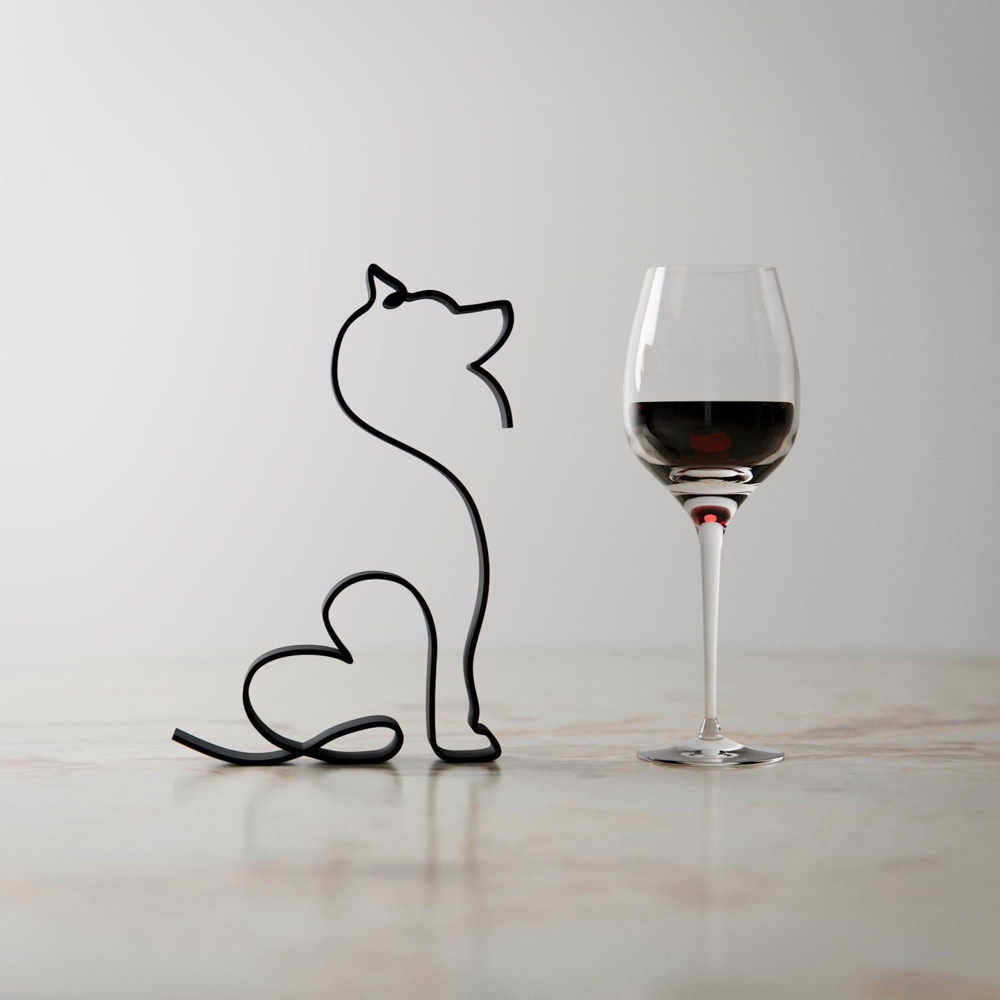 Anatolian Gift BoxSiberian Husky Dog 30 - Line Art Figure