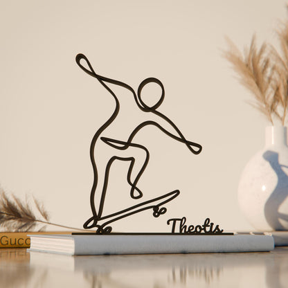 Anatolian Gift BoxSkater - Customized Line Art Figure