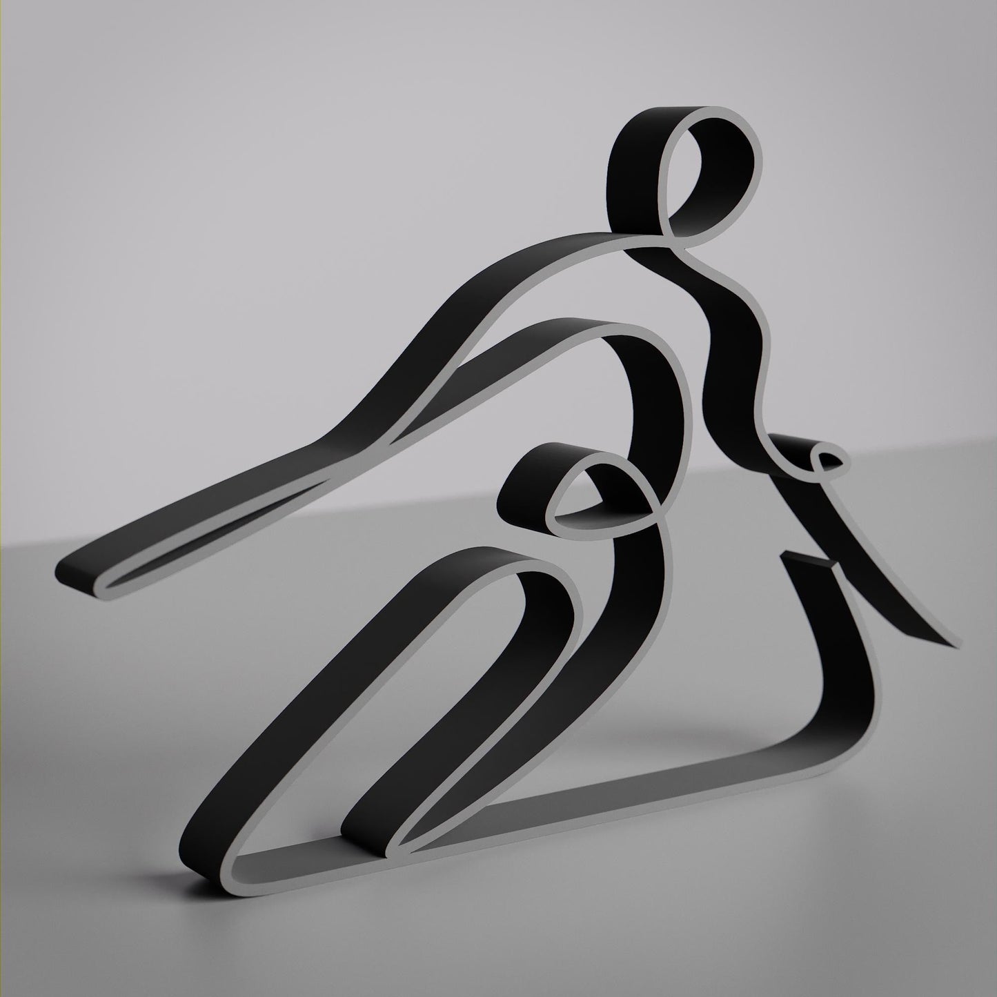 Anatolian Gift BoxSkier - Customized Line Art Figure