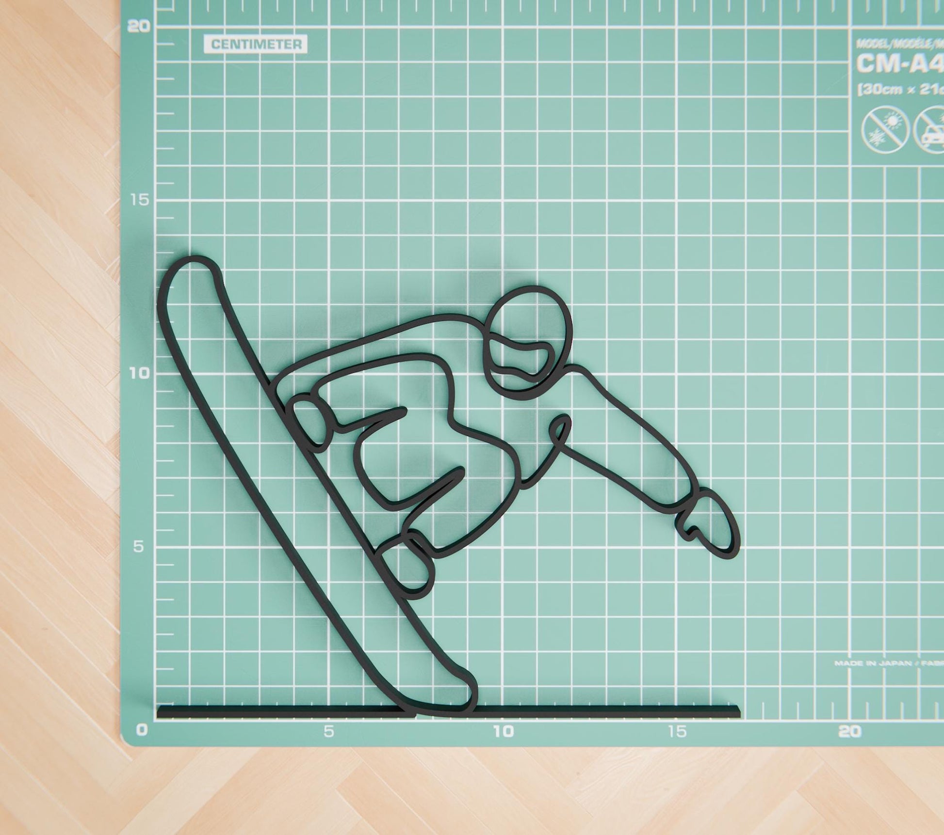 Anatolian Gift BoxSnowboarder - Customized Line Art Figure