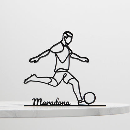 Anatolian Gift BoxSoccer Player - Customized Line Art Figure