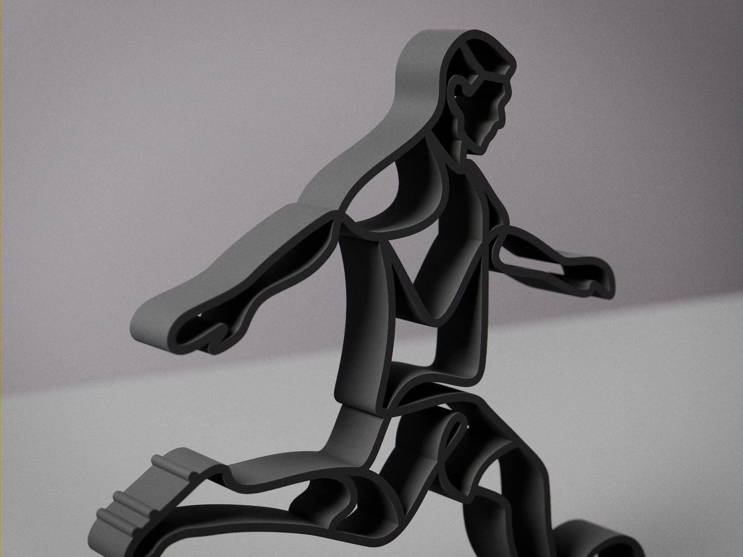 Anatolian Gift BoxSoccer Player - Customized Line Art Figure