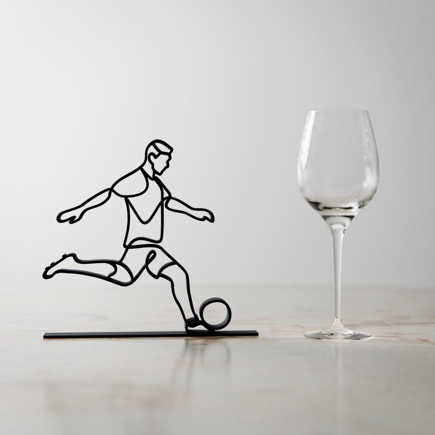 Anatolian Gift BoxSoccer Player - Customized Line Art Figure