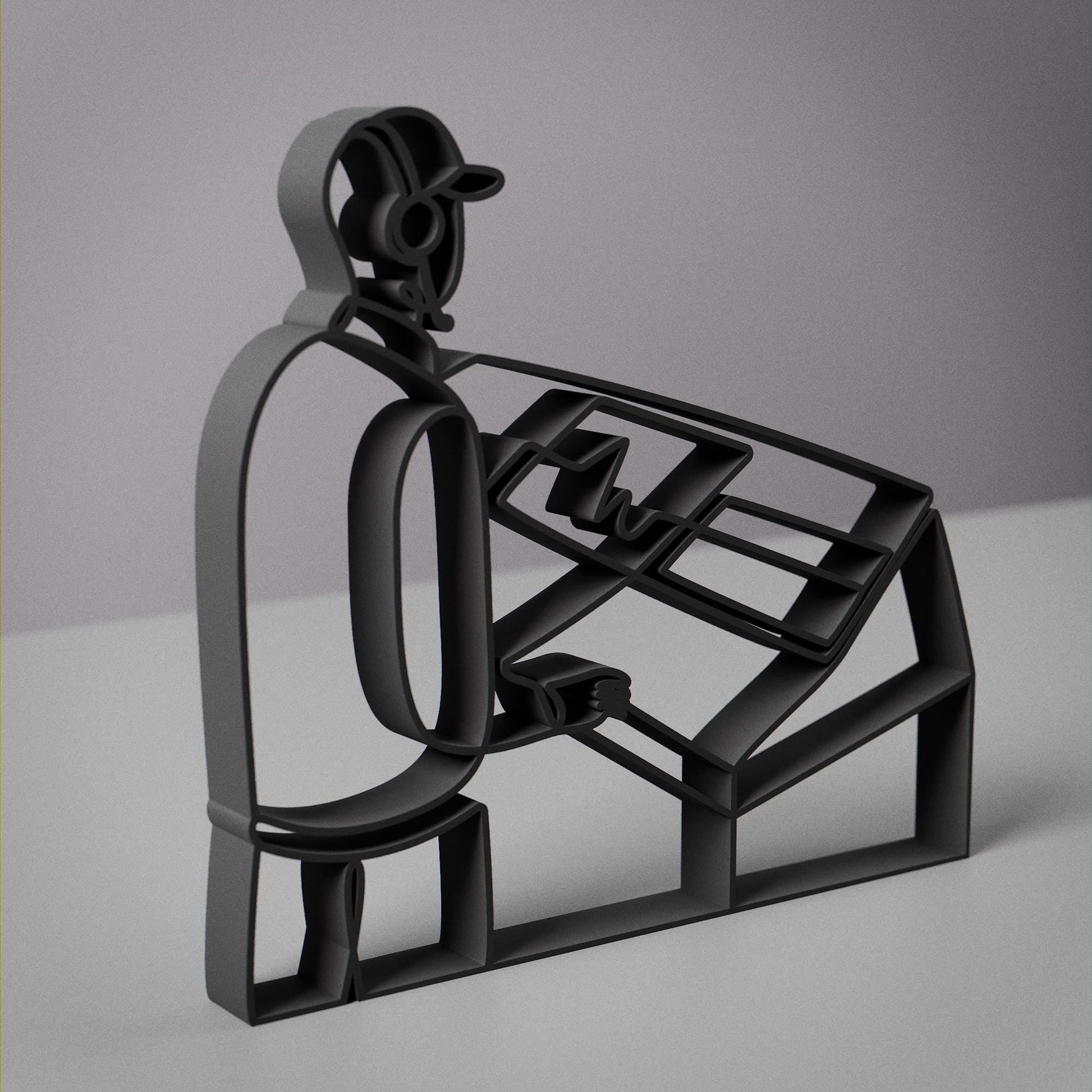 Anatolian Gift BoxSound Engineer - Customized Line Art Figure