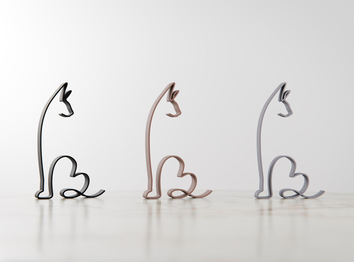 Anatolian Gift BoxSphynx Cat 05 - Line Art Figure