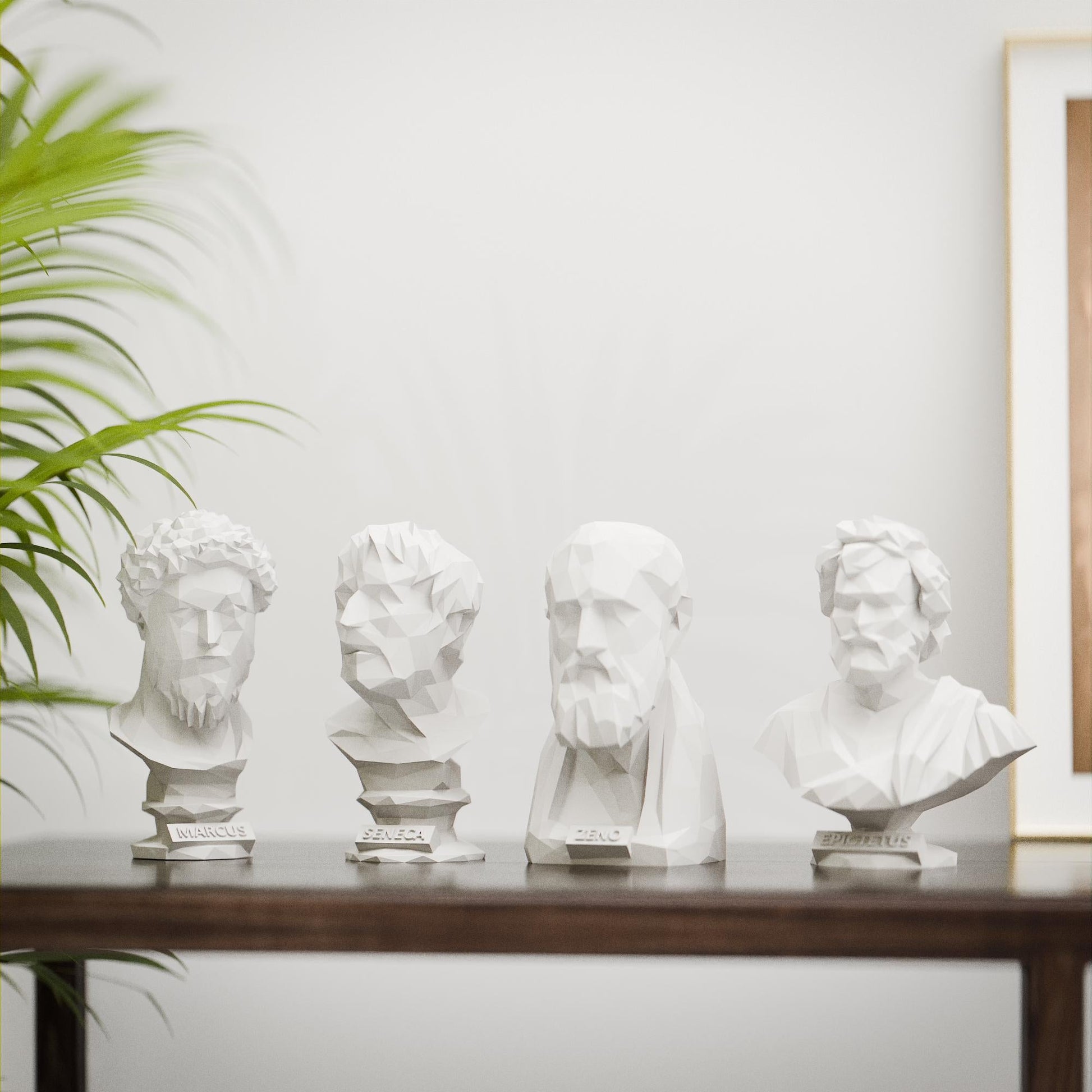 Anatolian Gift BoxStoic Set, Low Poly Bust, Greek Stoic Philosopher Sculpture, Stoic Sculpture, 3D Printed Gift, Home Decor, Office Decor