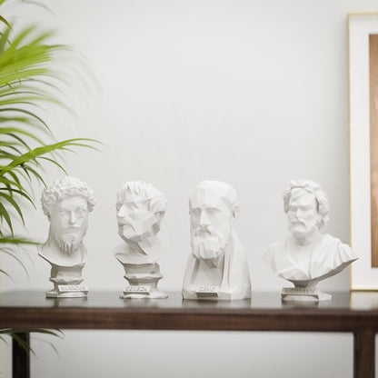 Anatolian Gift BoxStoic Set, Low Poly Bust, Greek Stoic Philosopher Sculpture, Stoic Sculpture, 3D Printed Gift, Home Decor, Office Decor