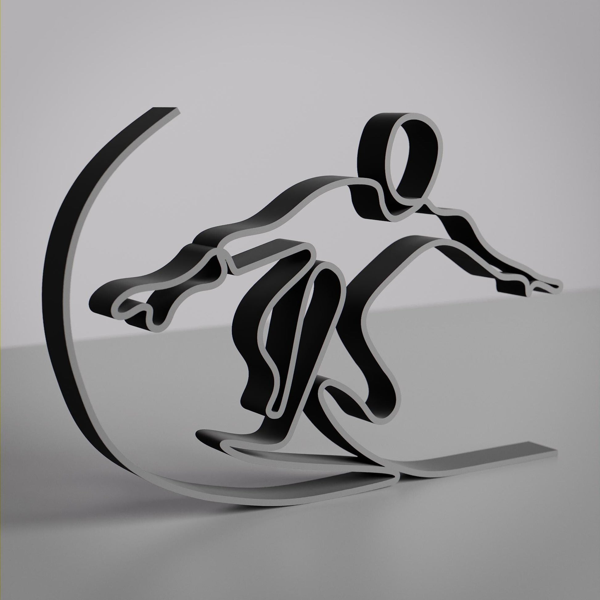 Anatolian Gift BoxSurfer - Customized Line Art Figure