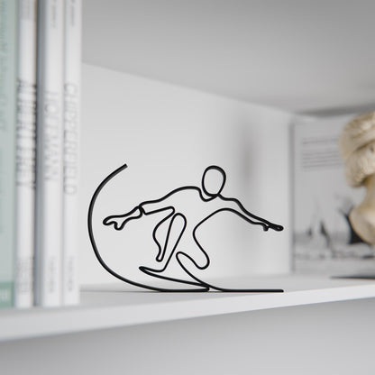 Anatolian Gift BoxSurfer - Customized Line Art Figure