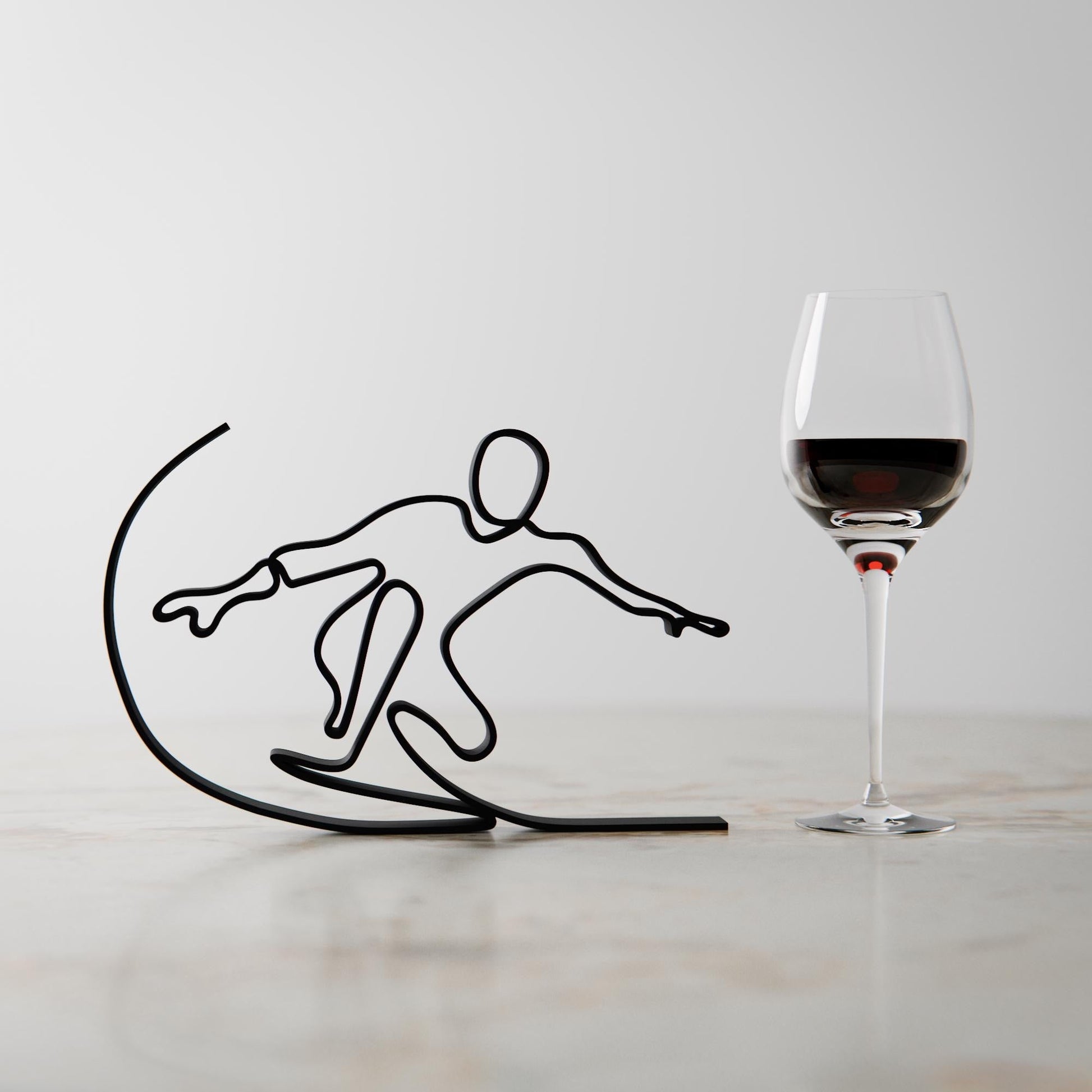 Anatolian Gift BoxSurfer - Customized Line Art Figure