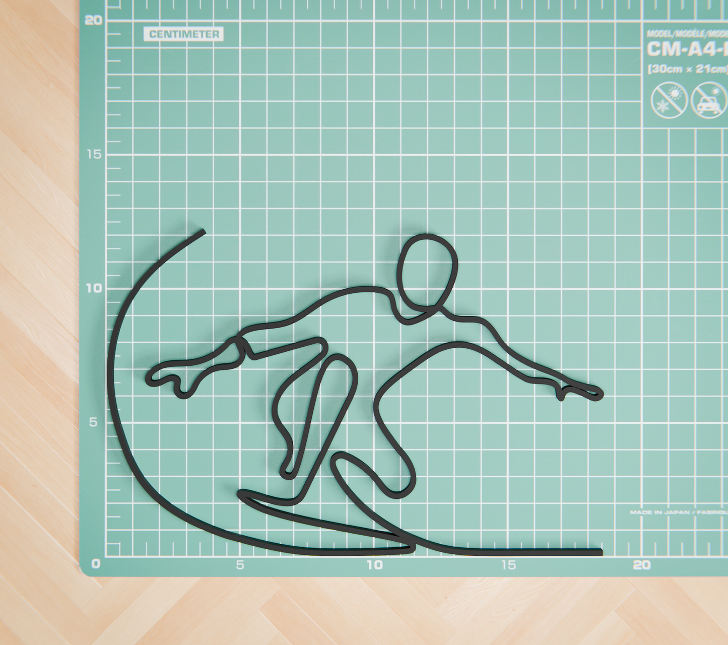 Surfer - Customized Line Art Figure
