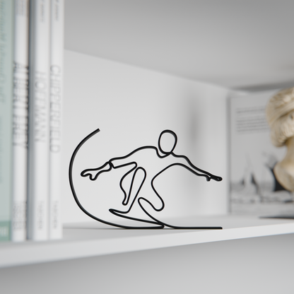 Surfer - Customized Line Art Figure