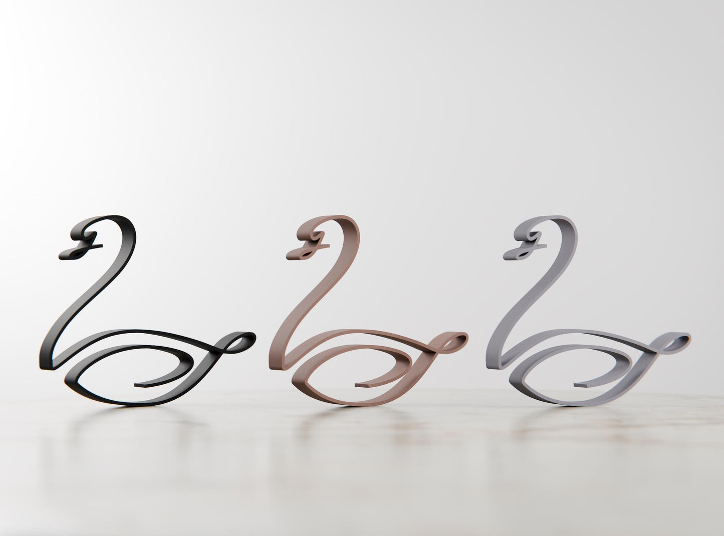 Anatolian Gift BoxSwan - Line Art Figure