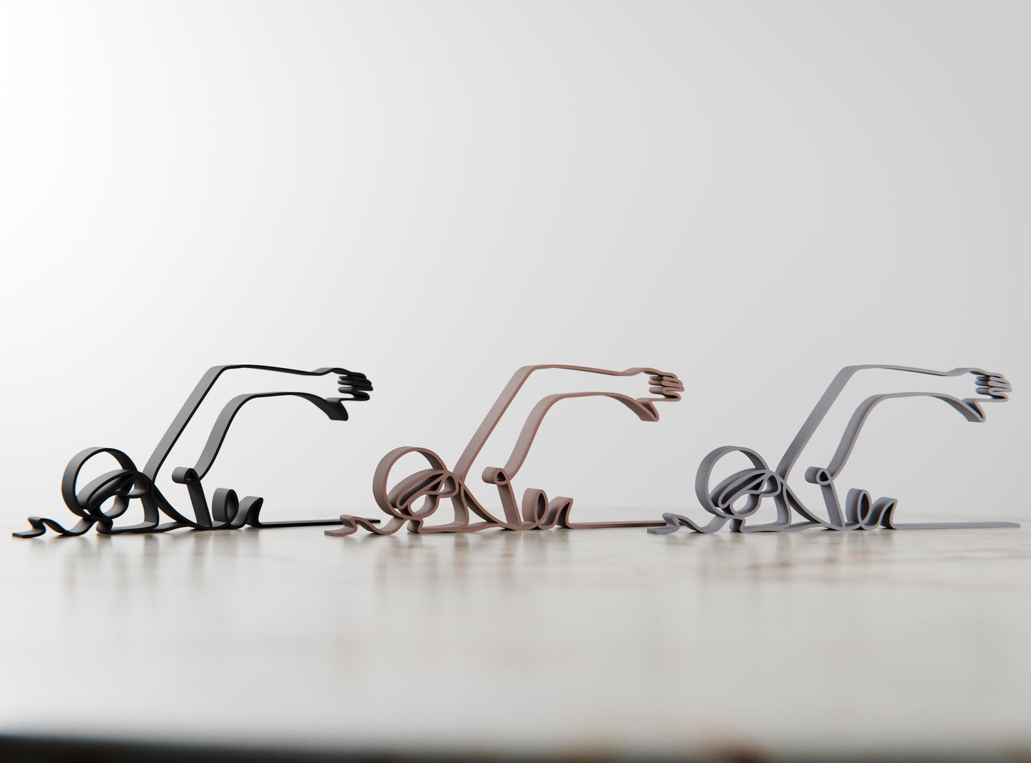 Anatolian Gift BoxSwimmer 02 - Customized Line Art Figure