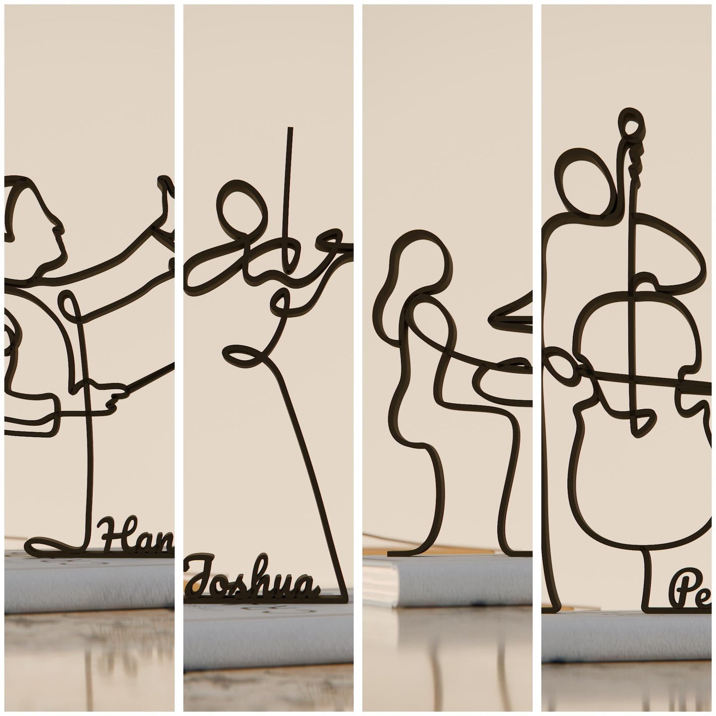 Anatolian Gift BoxSymphony Orchestra - Customized Line Art Figures