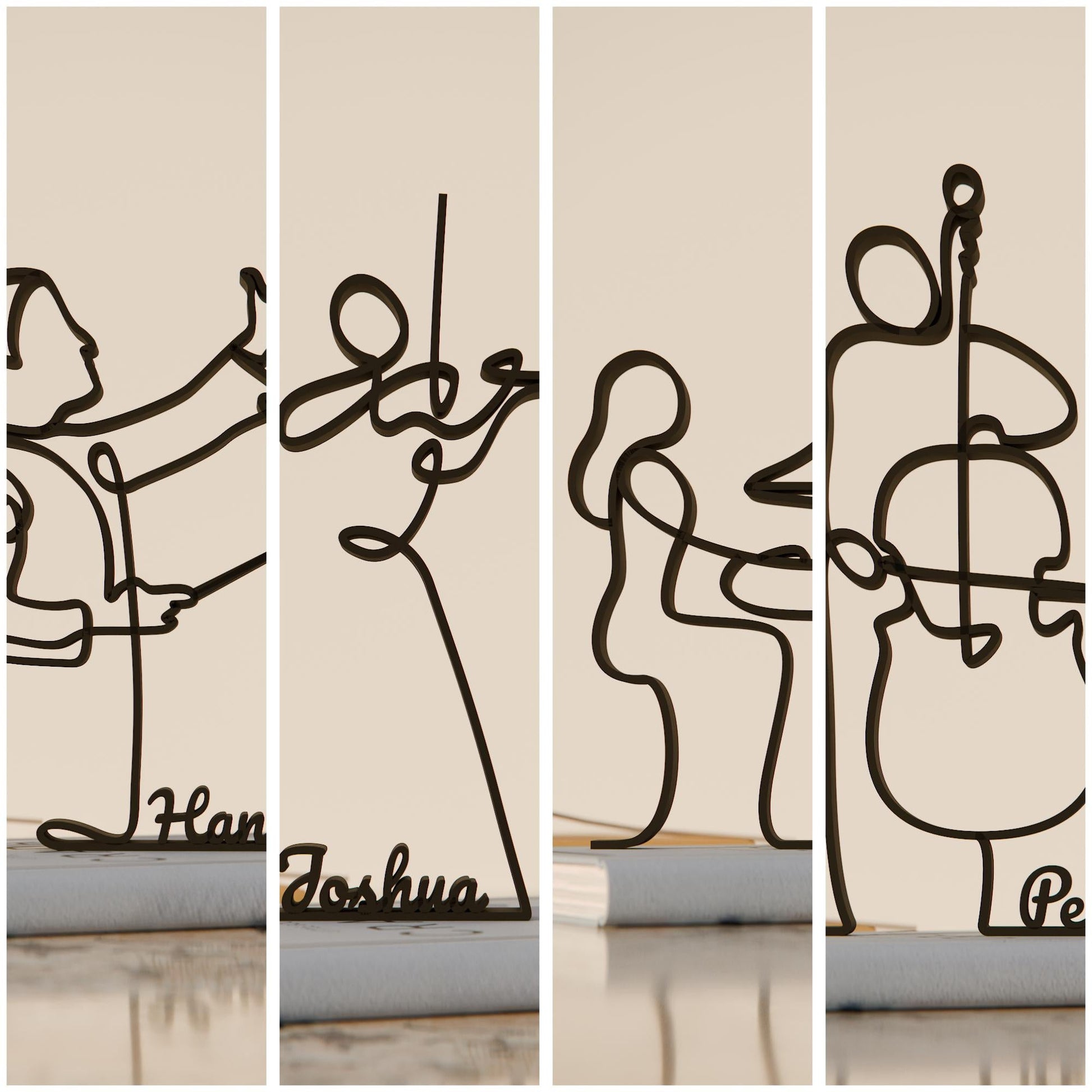 Anatolian Gift BoxSymphony Orchestra - Customized Line Art Figures