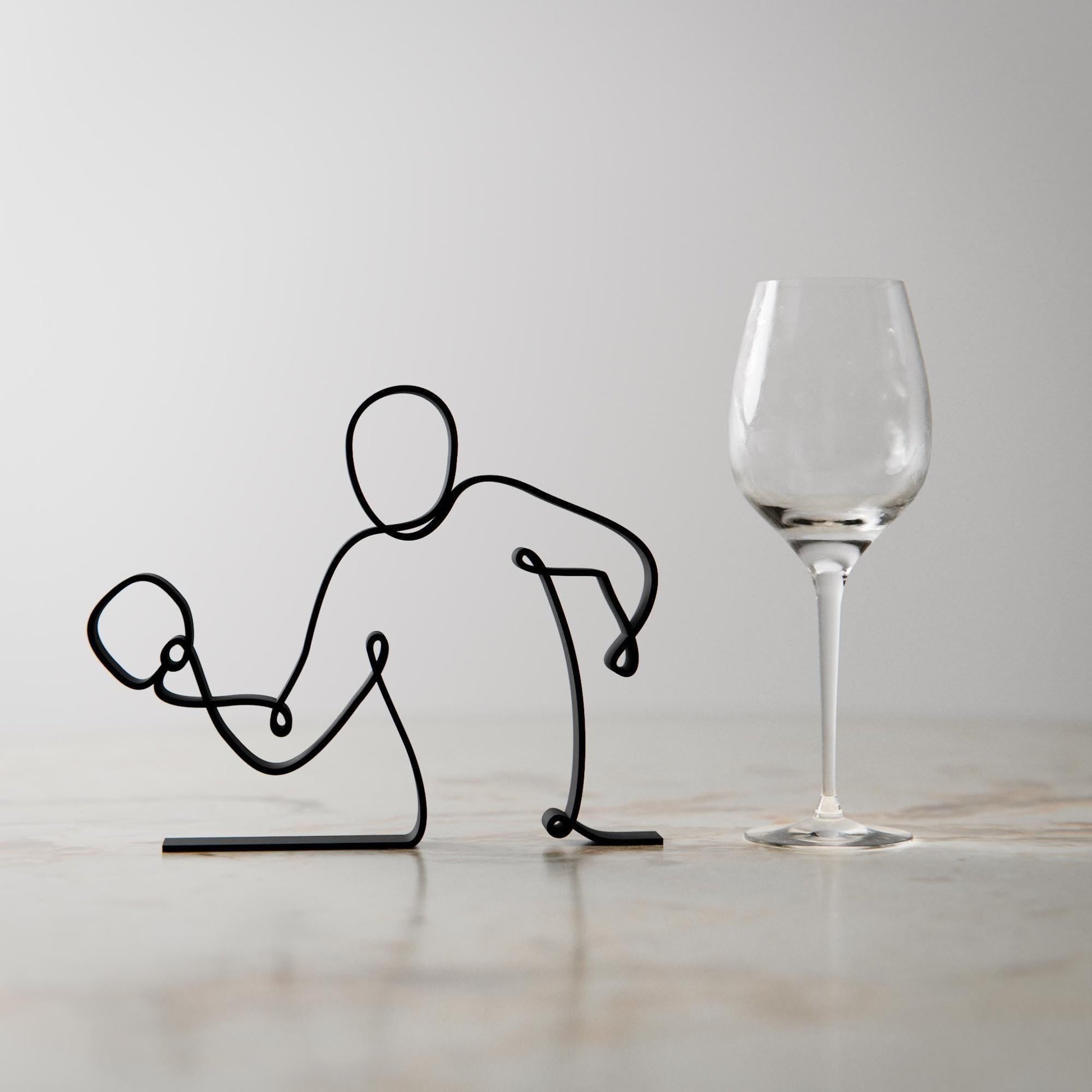 Anatolian Gift BoxTable Tennis Player - Customized Line Art Figure