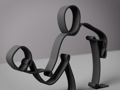 Anatolian Gift BoxTable Tennis Player - Customized Line Art Figure