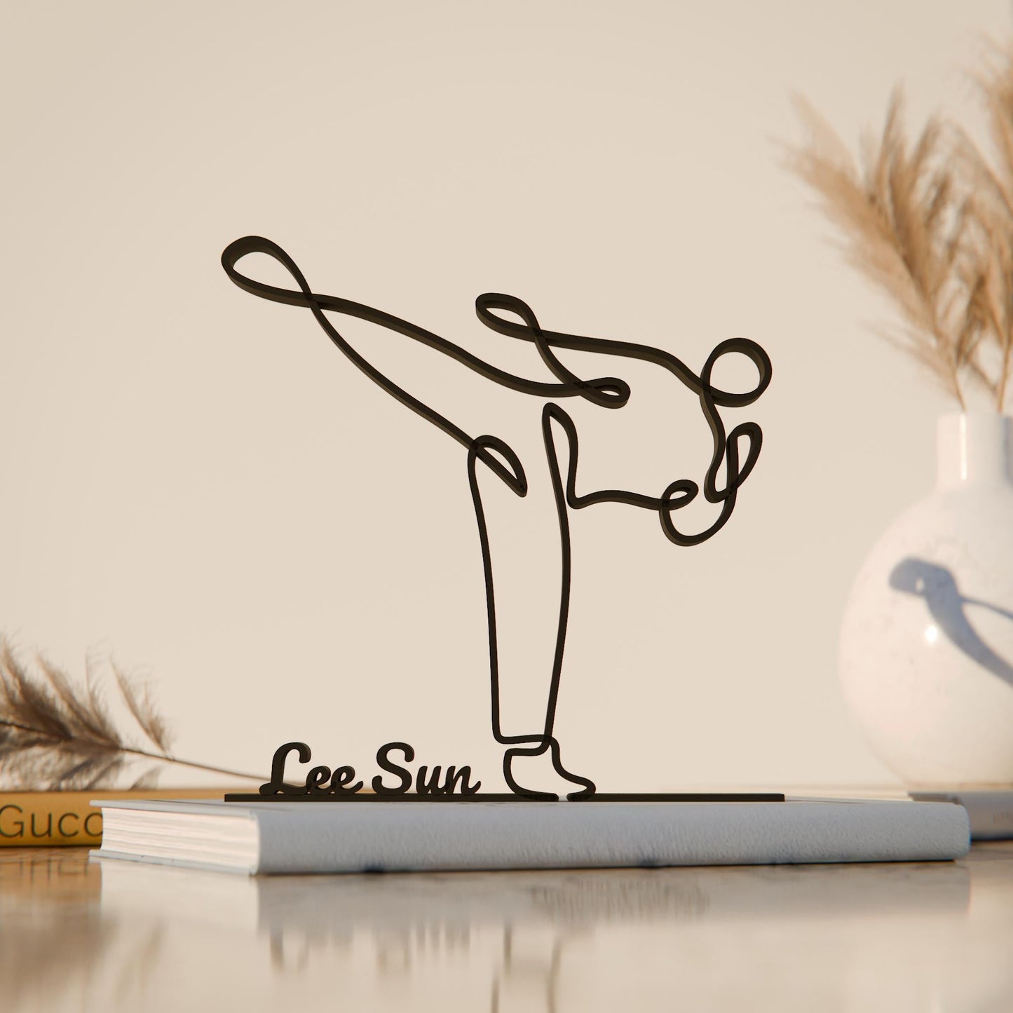 Anatolian Gift BoxTaekwondo Practitioner - Customized Line Art Figure