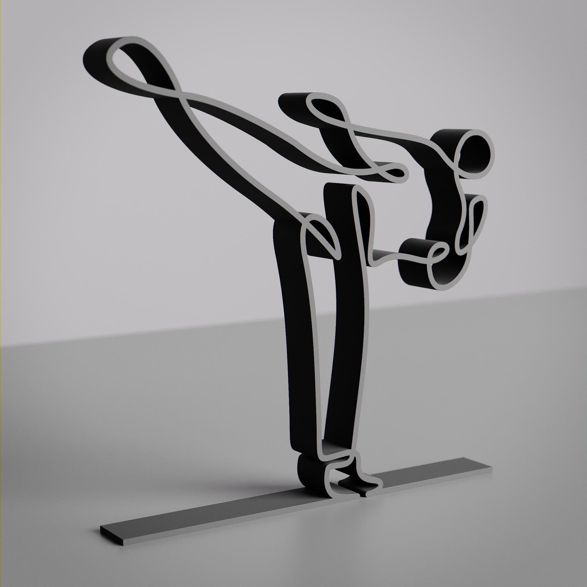 Anatolian Gift BoxTaekwondo Practitioner - Customized Line Art Figure