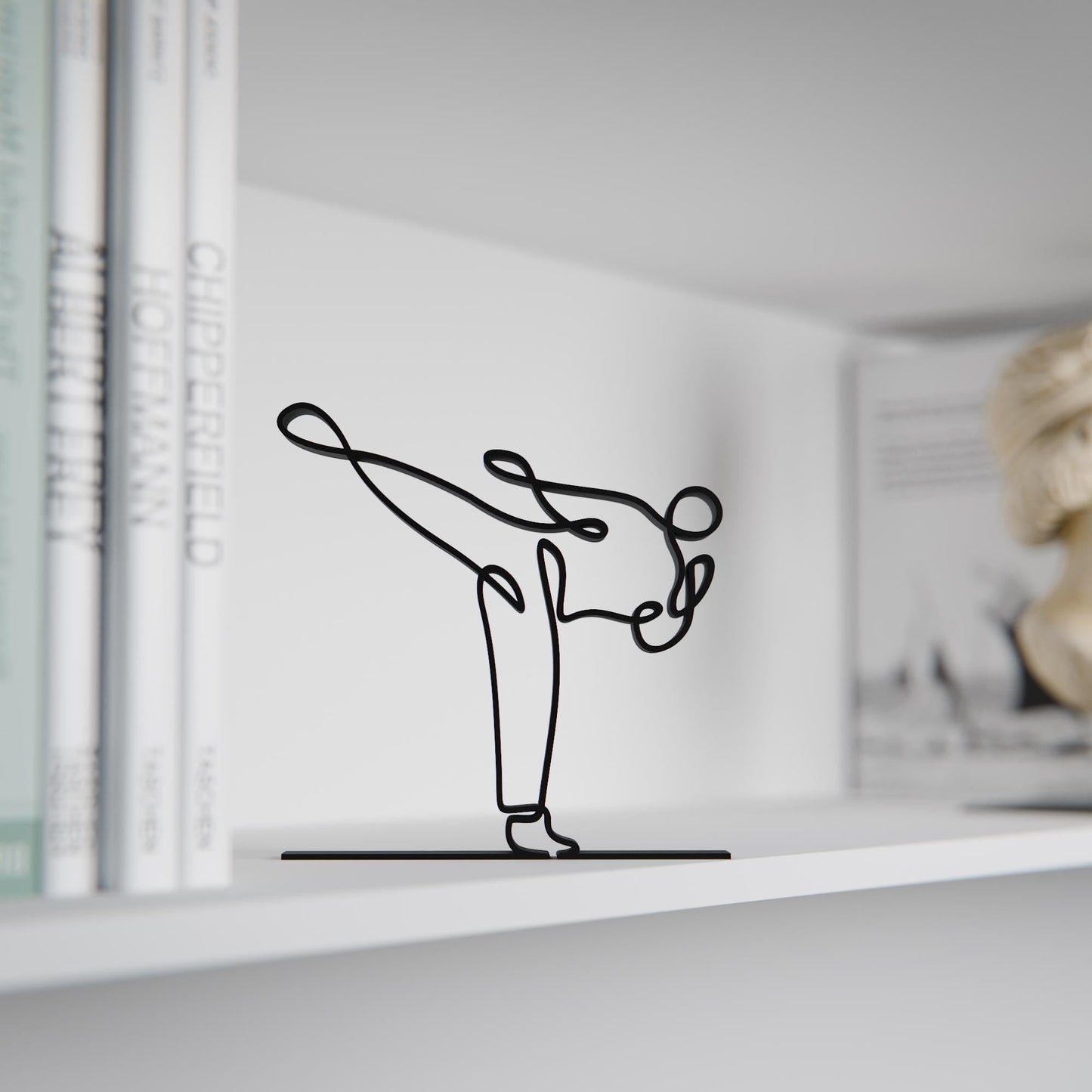 Anatolian Gift BoxTaekwondo Practitioner - Customized Line Art Figure