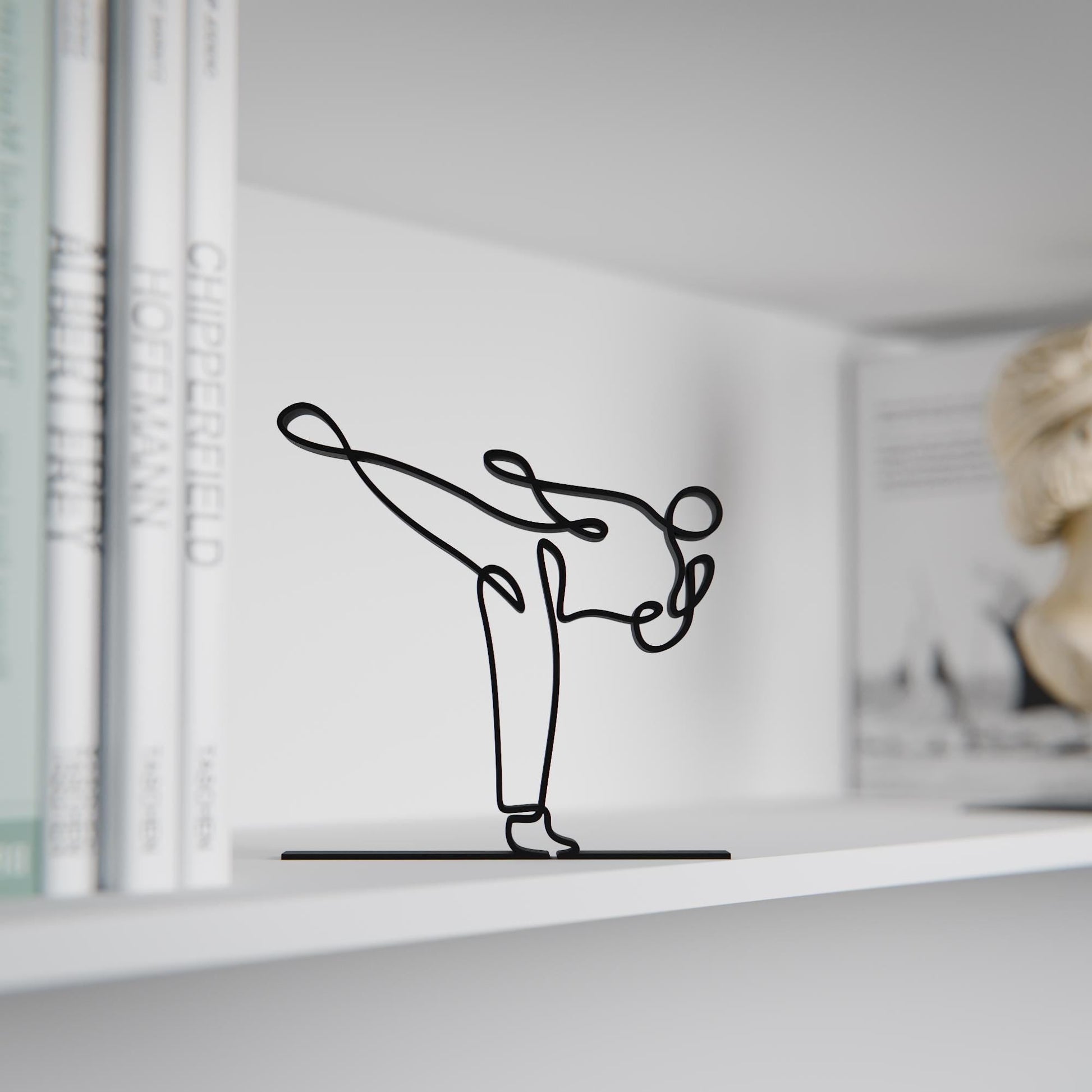 Anatolian Gift BoxTaekwondo Practitioner - Customized Line Art Figure