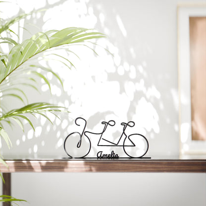 Anatolian Gift BoxTandem Bicycle - Customized Line Art Figure