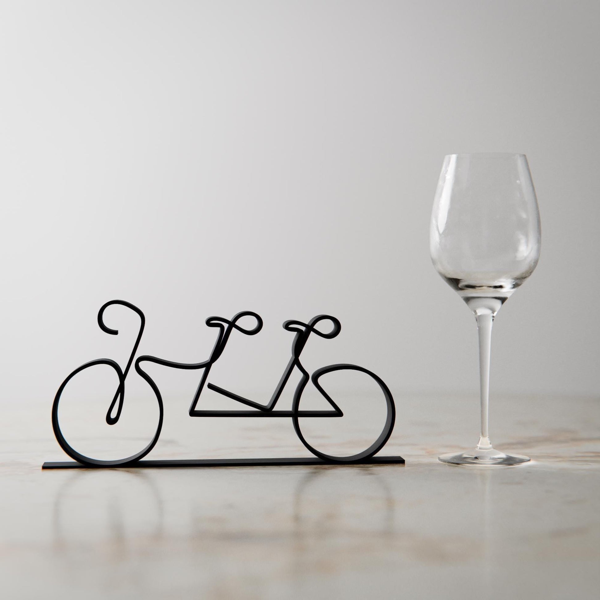 Anatolian Gift BoxTandem Bicycle - Customized Line Art Figure