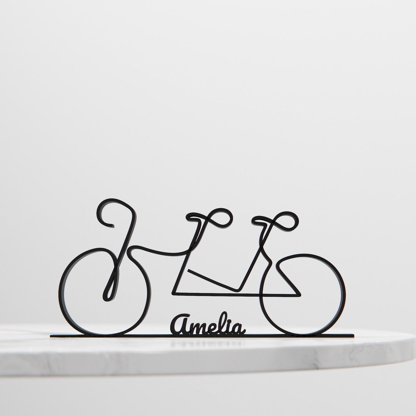 Anatolian Gift BoxTandem Bicycle - Customized Line Art Figure