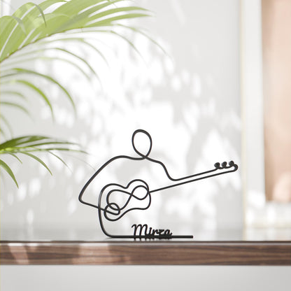 Anatolian Gift BoxTar Player - Customized Line Art Figure