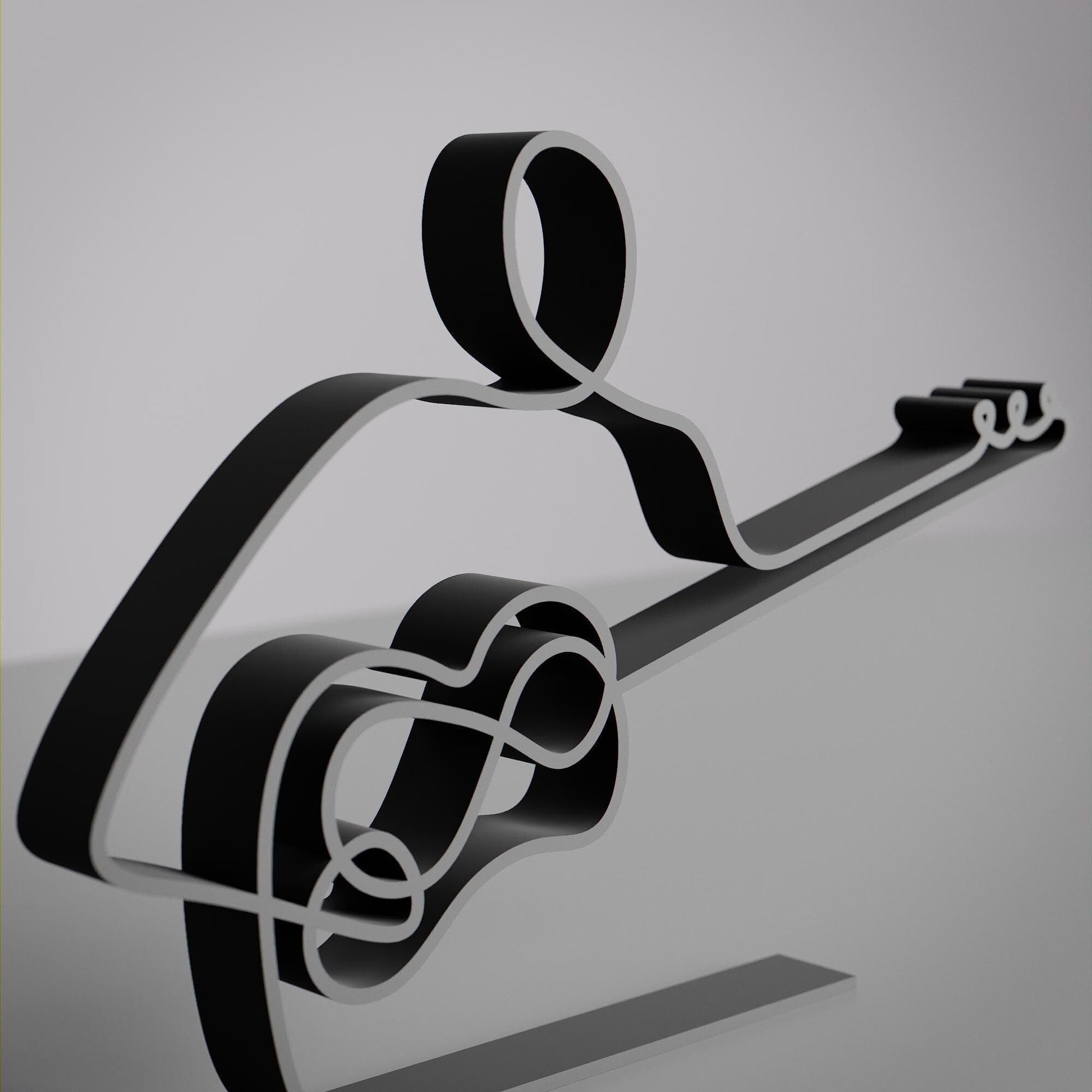 Anatolian Gift BoxTar Player - Customized Line Art Figure