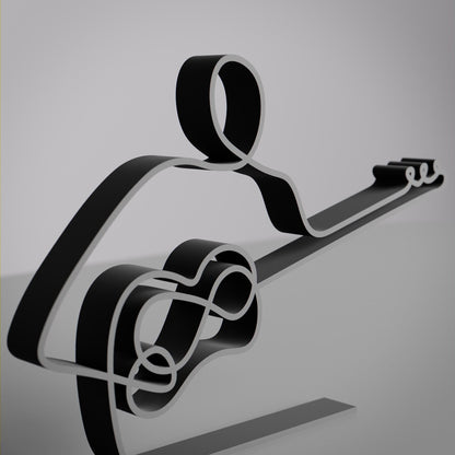 Anatolian Gift BoxTar Player - Customized Line Art Figure