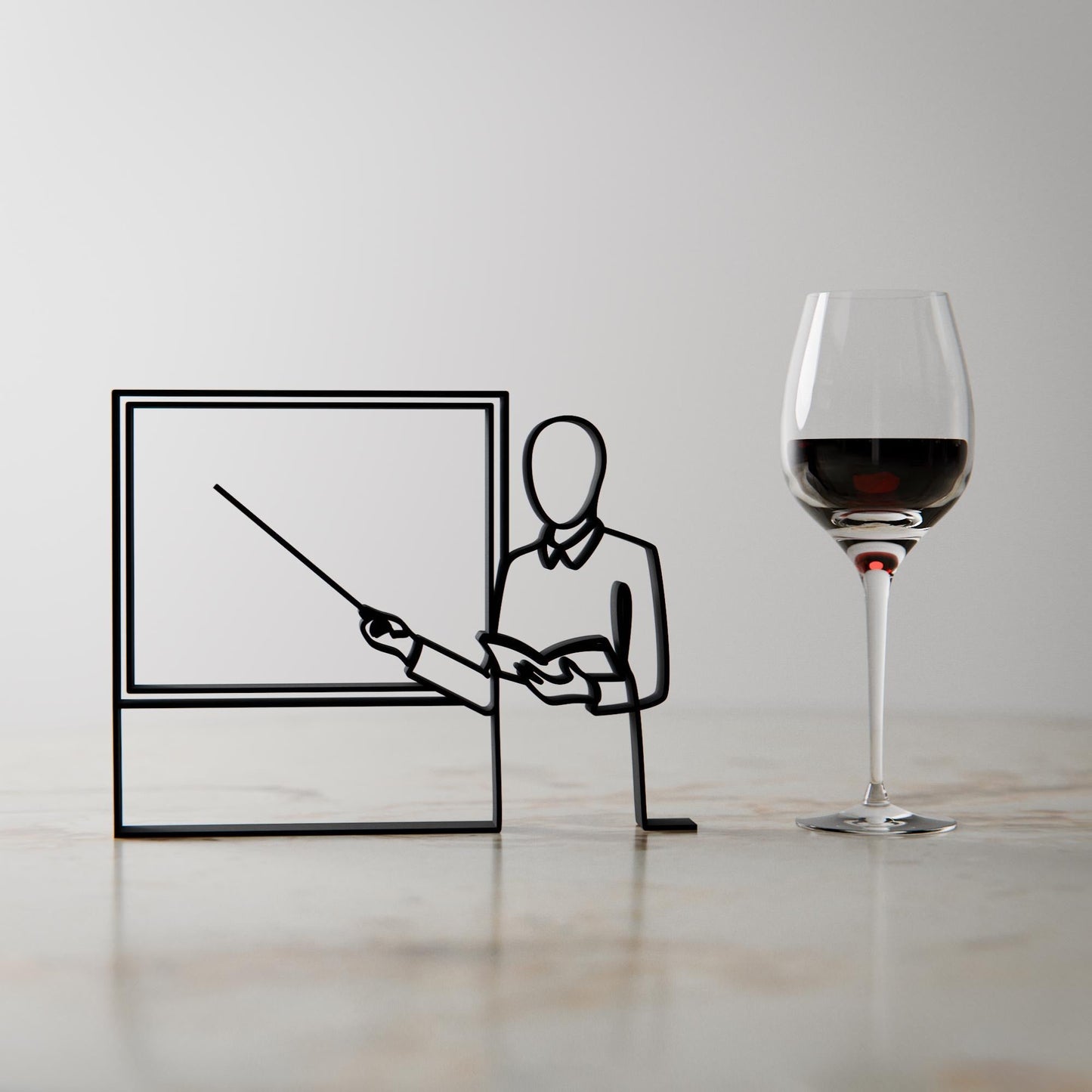 Anatolian Gift BoxTeacher - Customized Line Art Figure