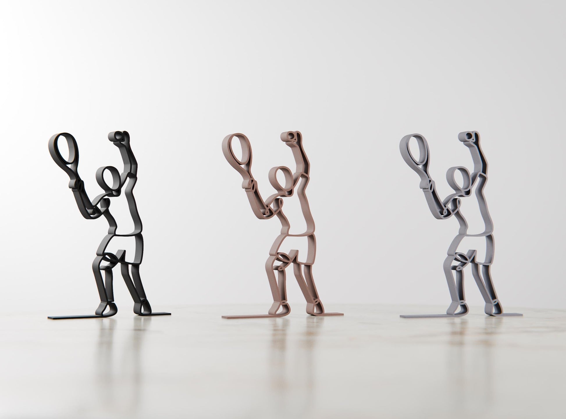 Anatolian Gift BoxTennis Player - Customized Line Art Figure