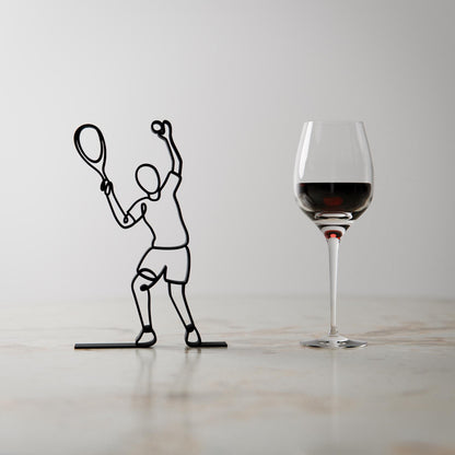 Anatolian Gift BoxTennis Player - Customized Line Art Figure