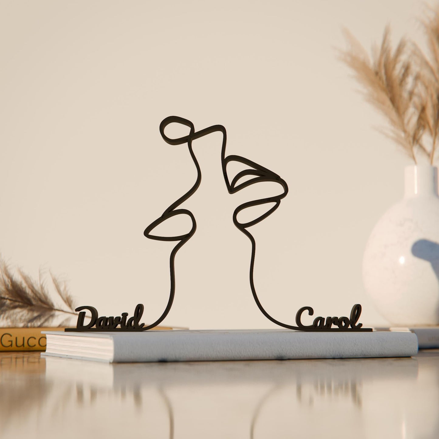 Anatolian Gift BoxThe Kiss - Customized Line Art Figure