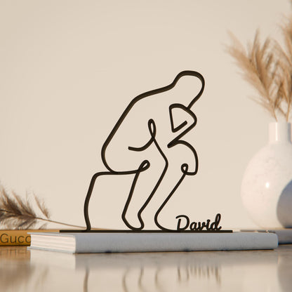 Anatolian Gift BoxThe Thinker - Customized Line Art Figure