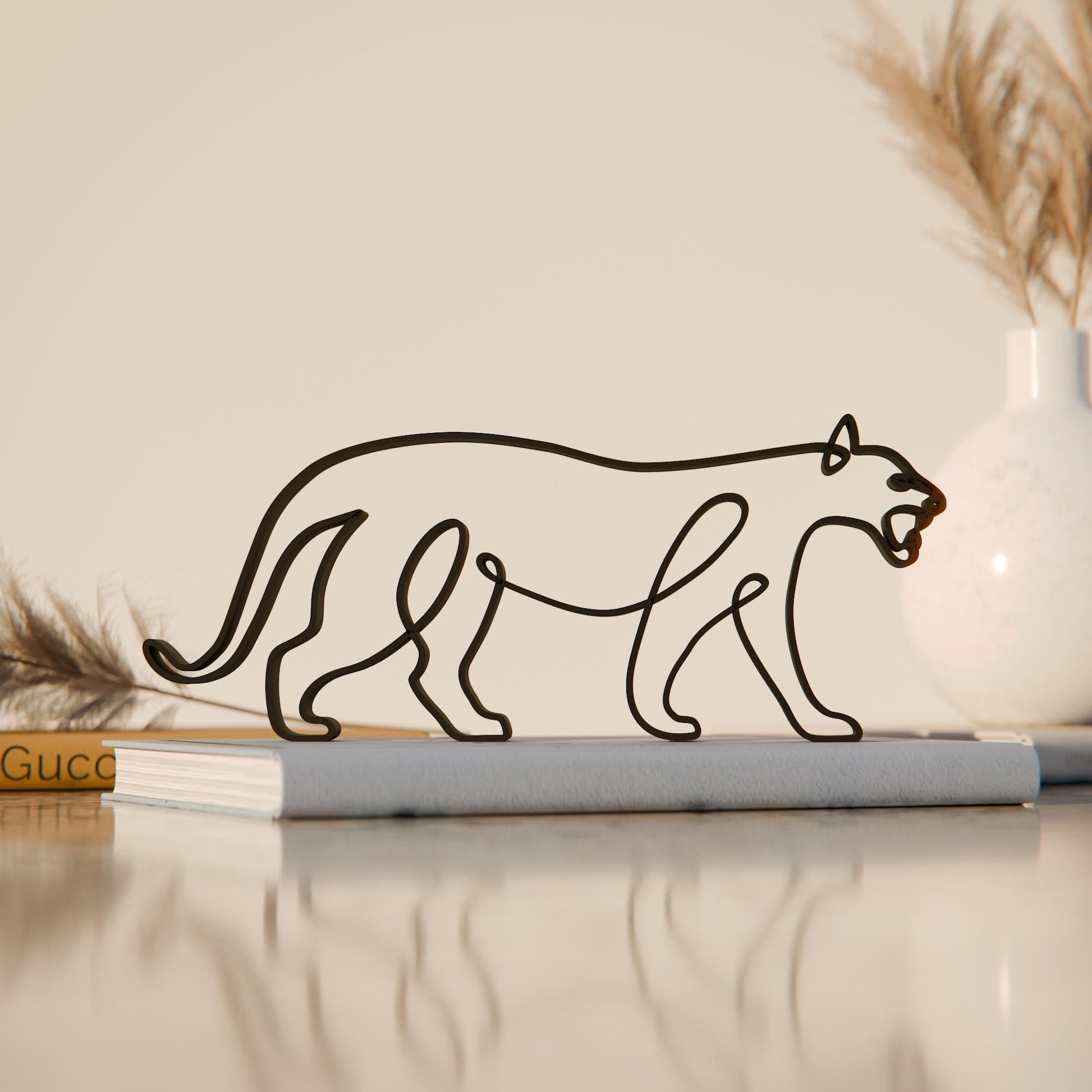 Anatolian Gift BoxTiger - Line Art Figure