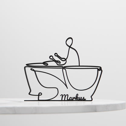 Anatolian Gift BoxTimpani Player - Customized Line Art Figure