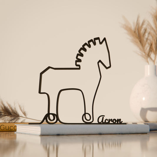 Anatolian Gift BoxTrojan Horse of Troy - Customized Line Art Figure