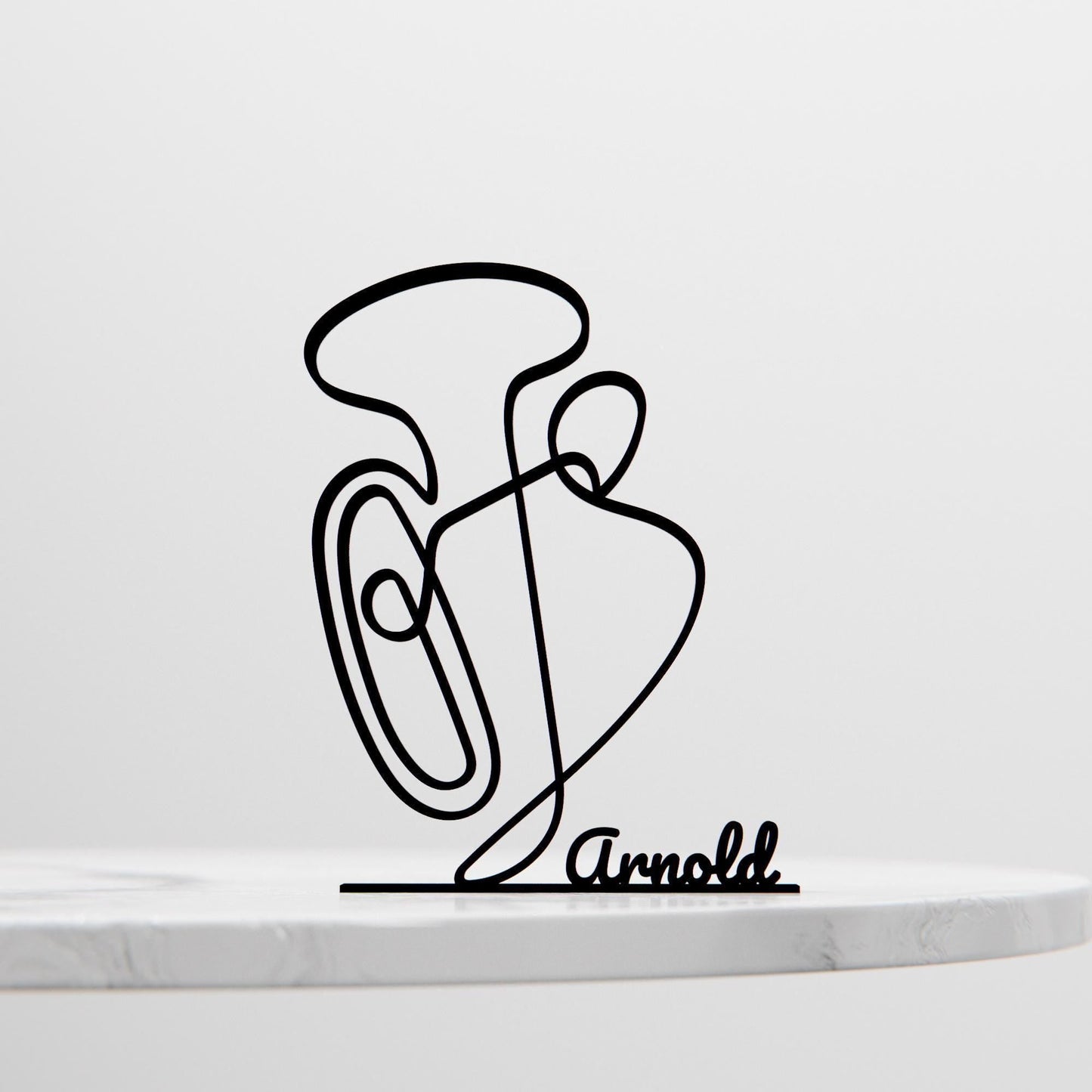 Anatolian Gift BoxTuba Player - Customized Line Art Figure