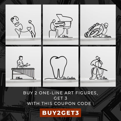 Anatolian Gift BoxVitruvian Man - Customized Line Art Figure