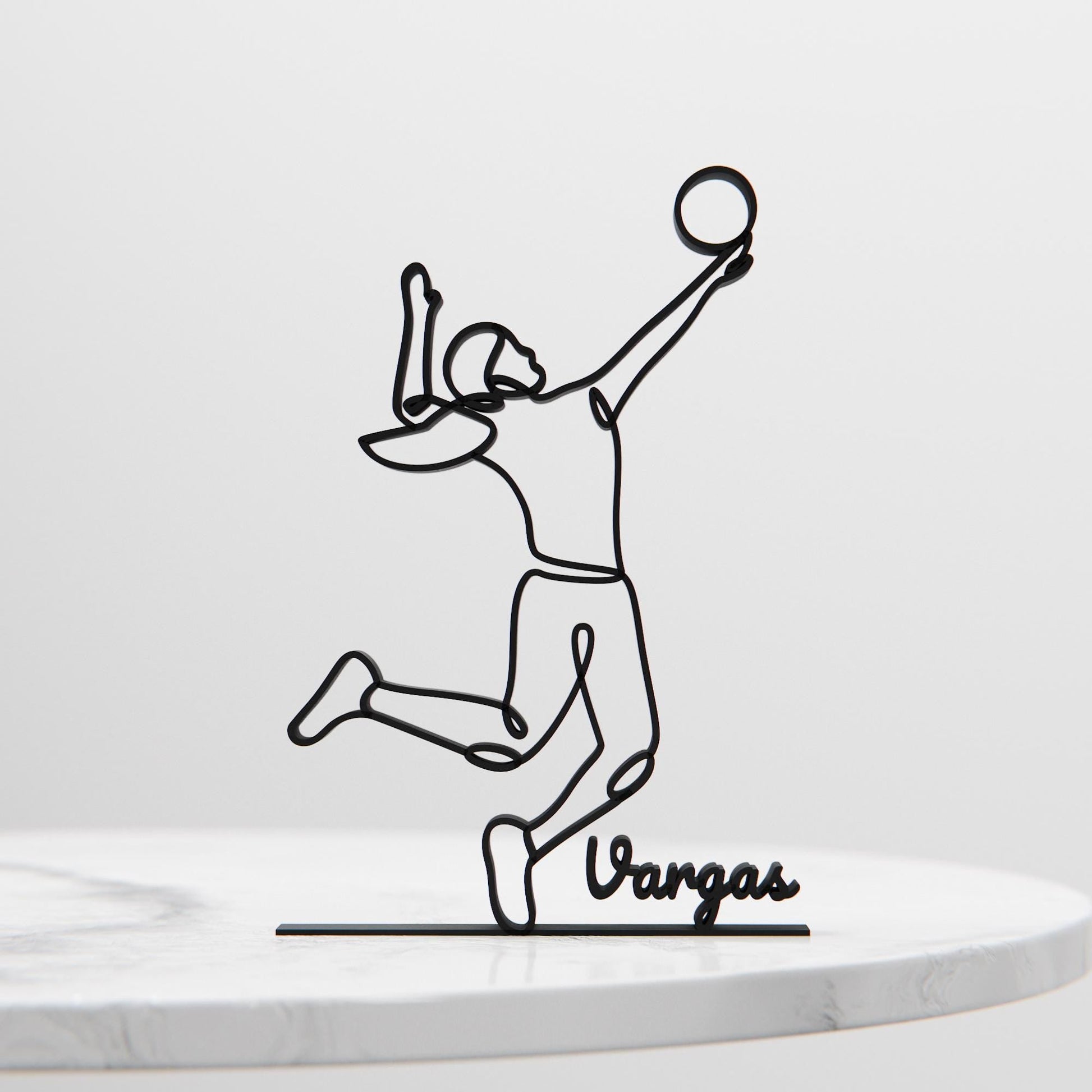 Anatolian Gift BoxVolleyball Player - Customized Line Art Figure