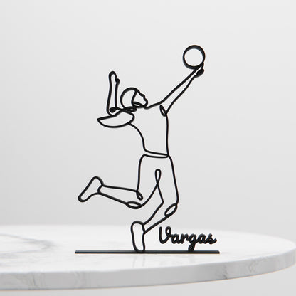 Anatolian Gift BoxVolleyball Player - Customized Line Art Figure