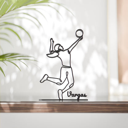Anatolian Gift BoxVolleyball Player - Customized Line Art Figure